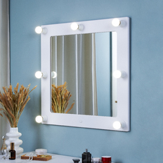 Гримерное зеркало Postermarket 229 Грим 10 белое дерево