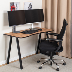 Стол компьютерный Домотека Оскар 1 ДК 71ЧР, коричневый