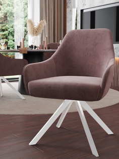 Стул ArtGenesis Амбассадор, с подлокотниками, коричневый