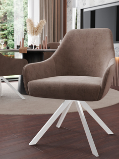 Стул ArtGenesis Амбассадор, с подлокотниками, светло-серый