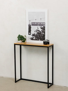 Консольный столик Юми, Дуб Золотистый, 85х80х25 см