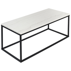 Столик журнальный Bergenson Bjorn Mayen 110х50х37 черный/белый