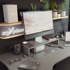 Подставка для монитора myXplace Стандарт, Графит