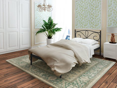 Металлическая односпальная кровать Alitte Bourbon 90х200 см черный