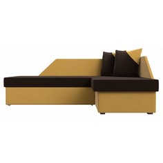 Диван-кровать Лига диванов Андора, желтый/коричневый