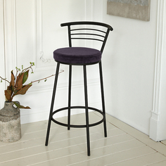 Барный стул со спинкой ForPost Бари Max, плюм, 1шт