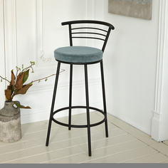 Барный стул со спинкой ForPost Бари Max, блю стоун, 1шт