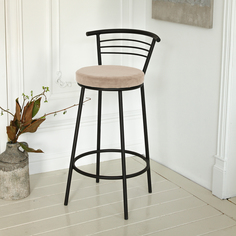 Барный стул со спинкой ForPost Бари Max, крем, 1шт