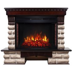 Электрокамин RealFlame Kansas 33/33W AO-257 с очагом Firespace 33
