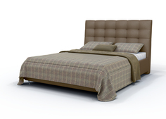 Кровать Аскона AmeLia с ПМ с бельевым ящиком Тк.Sky Velvet 03 90x200 Askona