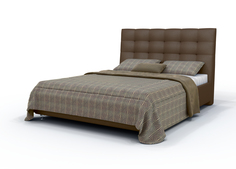 Кровать Аскона AmeLia Тк.Sky Velvet 17, основание с ламелями 90x200 Askona
