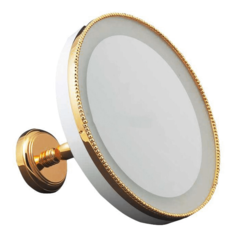 Зеркало косметическое настенное Cristal et bronze Perle с подсветкой No Brand