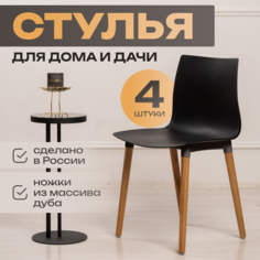 Стулья для кухни Polymera Besk черный 4 шт