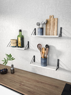 Полка настенная Loft КП500БП парящая 3шт, бетон пайн No Brand
