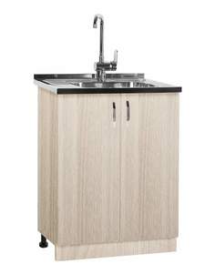 Тумба SANTREK ясень шимо светлый (2 дверцы) (ЛДСП) 60*60