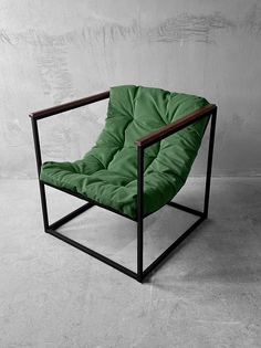 Кресло для дома и офиса Лофтовик, зеленый Loftovik