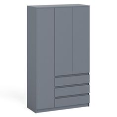 Широкий шкаф-комод СВК Мори МШ1200.1 графит, 120,4х50,4х209,6 см