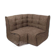 Бескаркасный модульный диван GoodPoof Мод L one size, рогожка, Brown Yarn