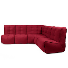 Бескаркасный модульный диван GoodPoof Мод L-III one size, велюр, Young Wine