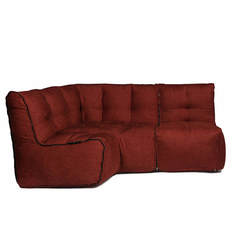 Бескаркасный модульный диван GoodPoof Мод L-I one size, велюр, Red Cardinal