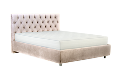 Кровать ASKONA Эстер Тк.Casanova Milk 90x200 + Основание с ламелями