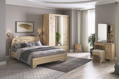 Кровать Виктория-1 с основанием 160х200 Дуб сонома No Brand
