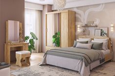 Кровать Виктория-1 с основанием 160х200 Дуб крафт золотой No Brand