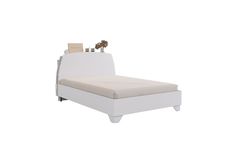 Кровать Виктория-1 140х200 см белый дерево No Brand