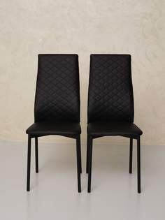 Стулья для кухни Furnica Comfy, 2 шт, черный