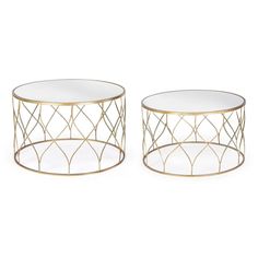 Столы кофейные круглые Bizzotto Furniture Eleonor 2 шт