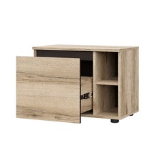 Тумба прикроватная Одри, 601х350х454, Дуб делано/Венге No Brand