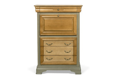 Комод высокий Белфан Оливия с нишей, олива