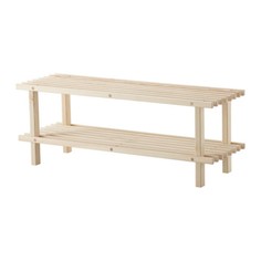 Полка для обуви IKEA Bundis, из натурального дерева