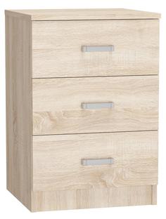 Тумба Woodville Хай-тек 420 с тремя ящиками, дуб сонома