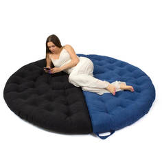 Бескаркасное Кресло Футон Black Coal No Brand