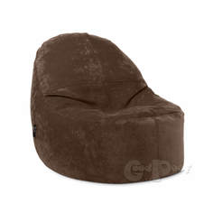 Бескаркасное Кресло Лаунж Велюр Chocolate No Brand