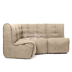 Бескаркасный модульный диван GoodPoof Мод L-I one size, рогожка, Beige Yarn