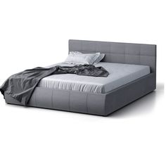 Двуспальная кровать Венера-1 140х190, GALAXY, серый рогожка