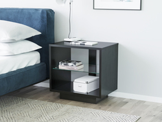 Тумба прикроватная MetalDesign MD 8221 с полкой, 42х30х41 см