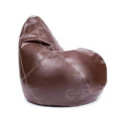 Кресло Груша Кожа Коричневая XXXXL No Brand