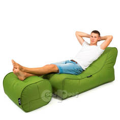 Бескаркасный Шезлонг Лаунж Green Lime No Brand
