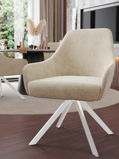 Стул ArtGenesis Амбассадор, с подлокотниками, белый