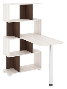 Стол-Стеллаж Мэрдэс СЛ-5-4СТ Левый Карамель/Шамони/Карамель Merdes