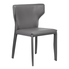 Стул для кухни Bradex HOME Karl серый кожаный