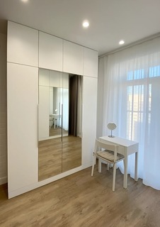 Шкаф QualisMebel Монреаль Lite 1800х500х2300, белый