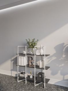 Стеллаж Дивульгато белый/черный KM Loft