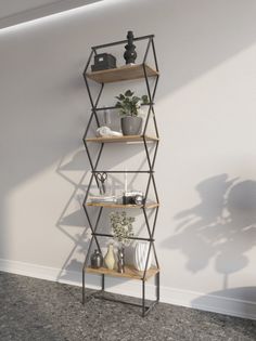Стеллаж Ромбо стS черный/вотан KM Loft