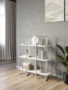 Стеллаж Дивульгато белый/белый KM Loft