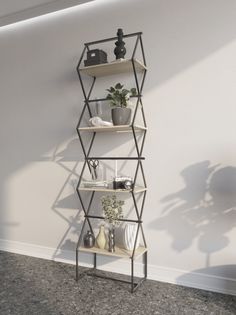 Стеллаж Ромбо стS черный/сонома KM Loft