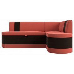 Диван-кровать Лига диванов Токио, коралловый/коричневый